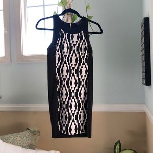 Black and white formal dress